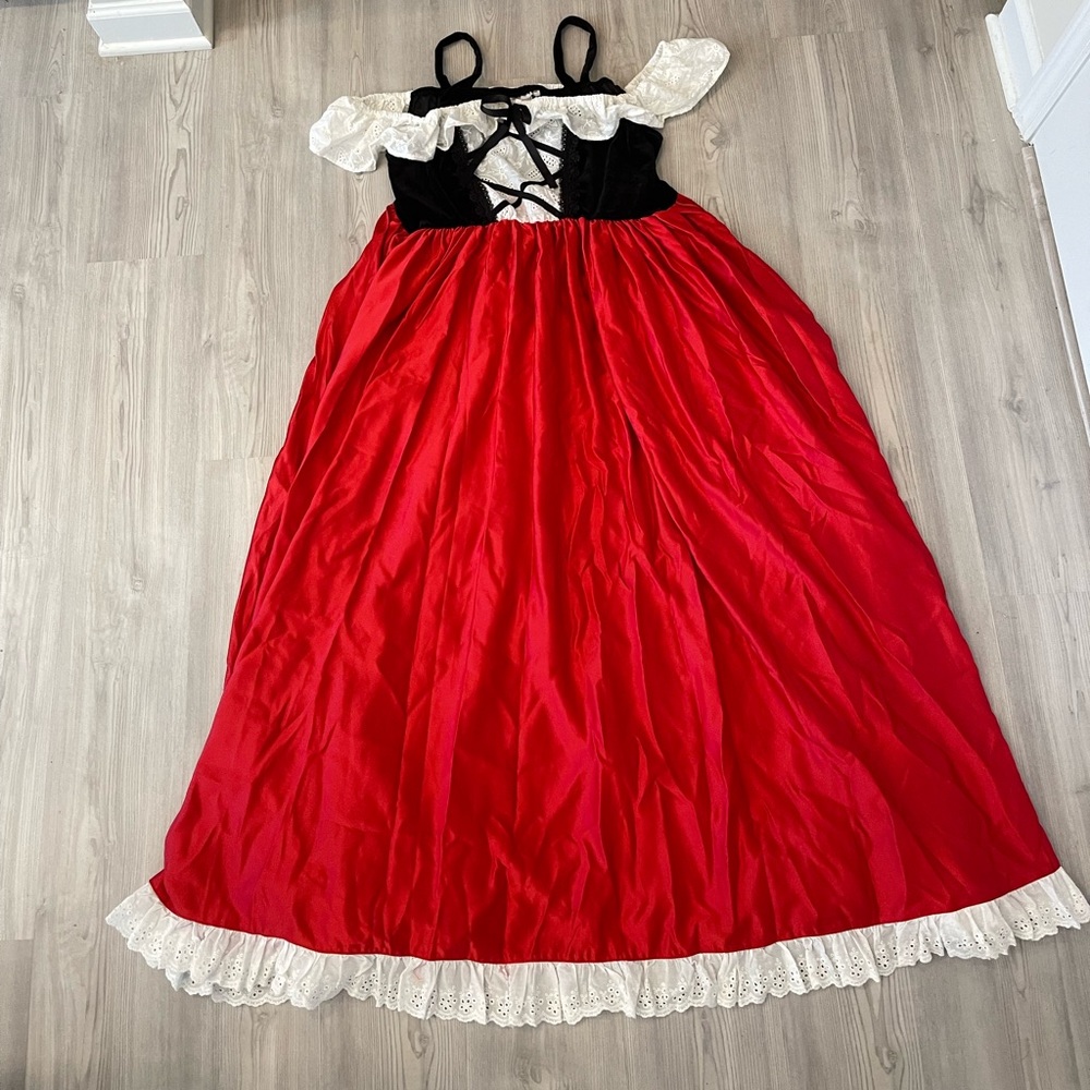 Little Red Riding Hood Adult Costume (Dress & Apron) - Picture 6 of 9